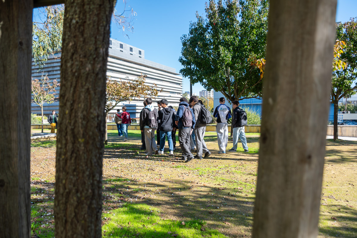 visita alunos secundário