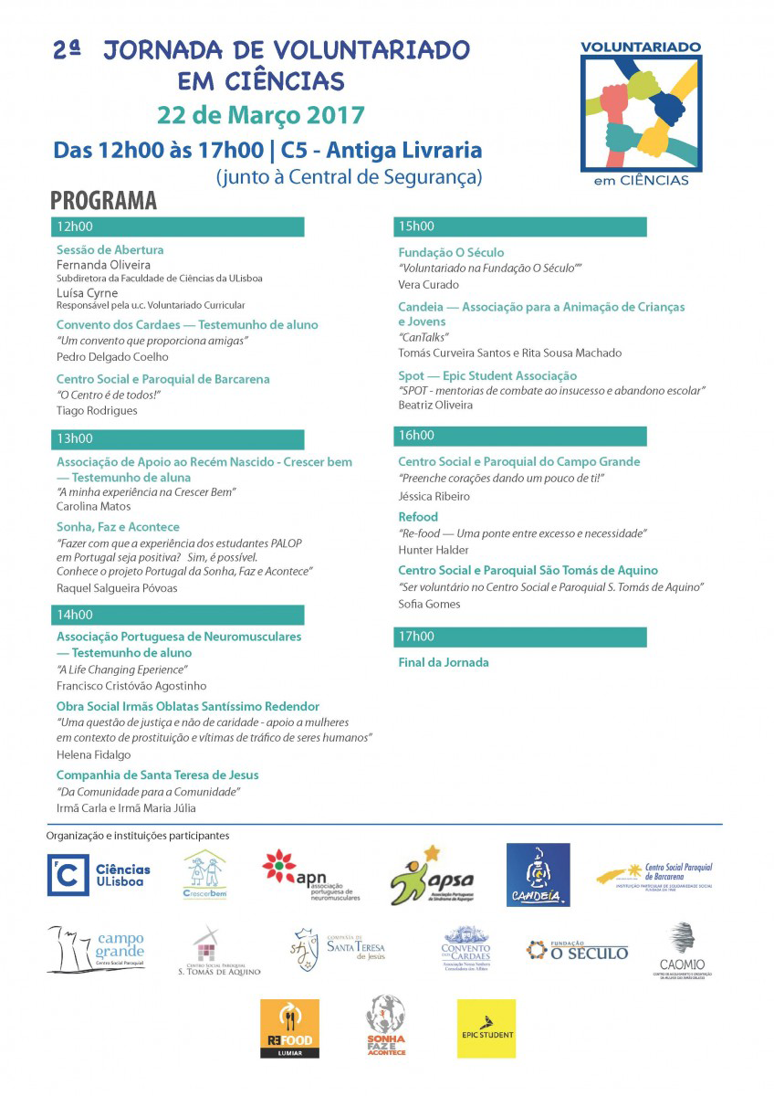 2ª Jornada de Voluntariado em Ciências - 2