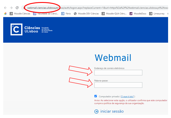Acesso ao Webmail